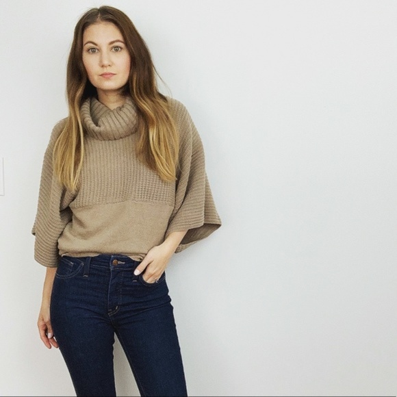 BCBG Paris Sweaters - BCBG Paris Tan Turtleneck Sweater